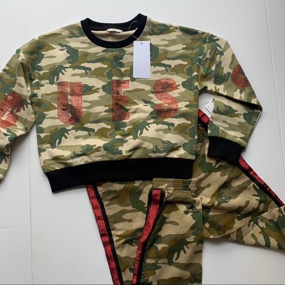 NWT Guess Big Girls Printed Joggers | Size 7 - Picture 6 of 6